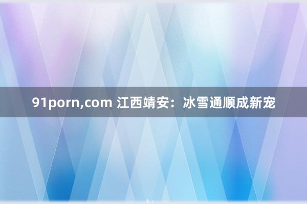 91porn，com 江西靖安：冰雪通顺成新宠
