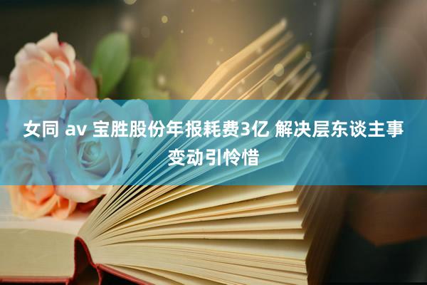 女同 av 宝胜股份年报耗费3亿 解决层东谈主事变动引怜惜