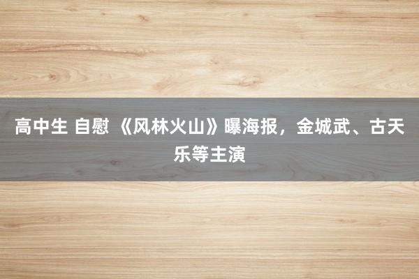 高中生 自慰 《风林火山》曝海报，金城武、古天乐等主演