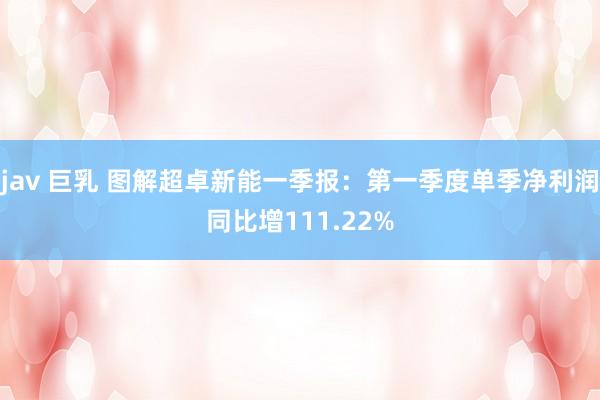 jav 巨乳 图解超卓新能一季报：第一季度单季净利润同比增111.22%