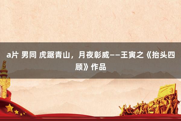 a片 男同 虎踞青山，月夜彰威——王寅之《抬头四顾》作品